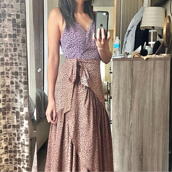 Hutch Anthropologie Elma high low wrap dress - Picture 3 of 3